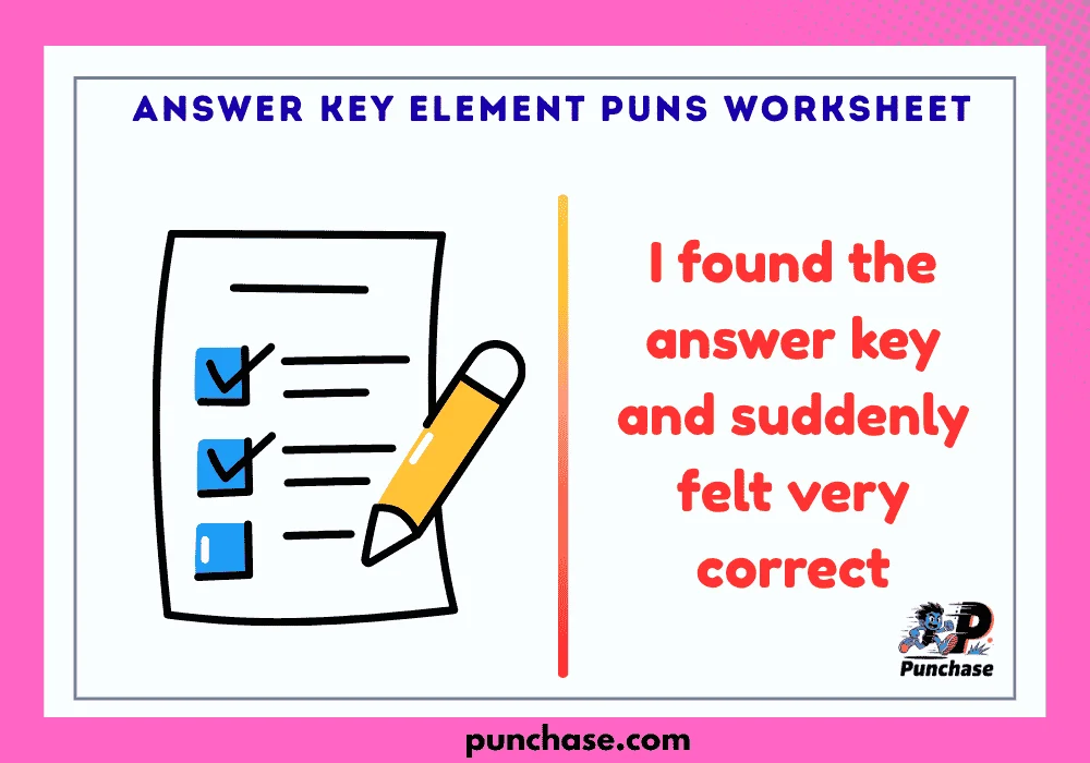 answer key element puns worksheet