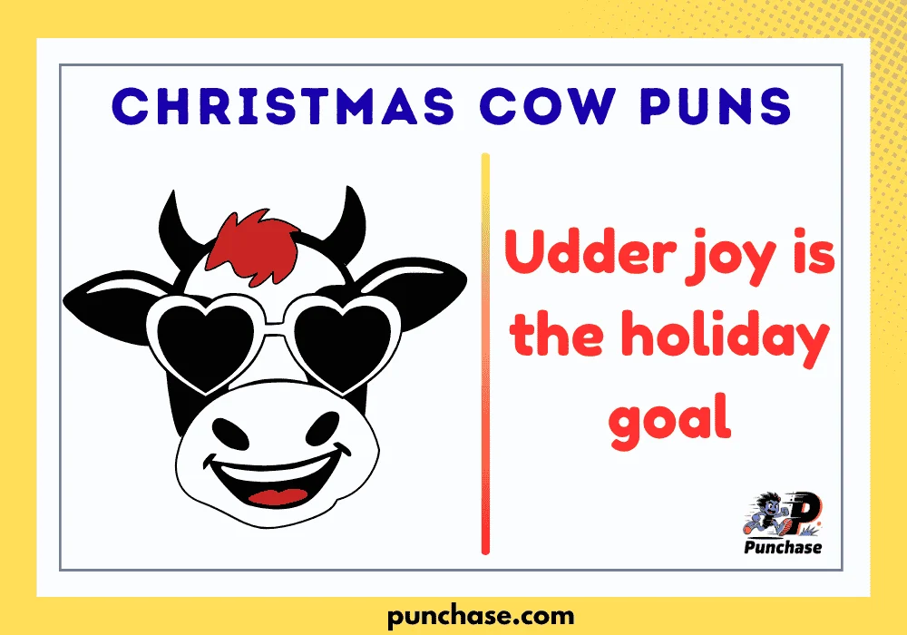 Christmas Cow Puns