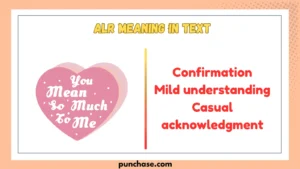 ALR Meaning in Text