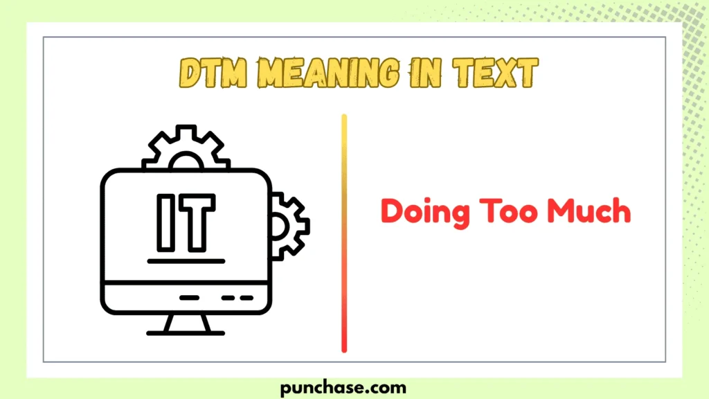 DTM Meaning in Text