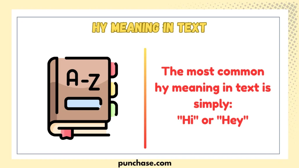 HY Meaning in Text