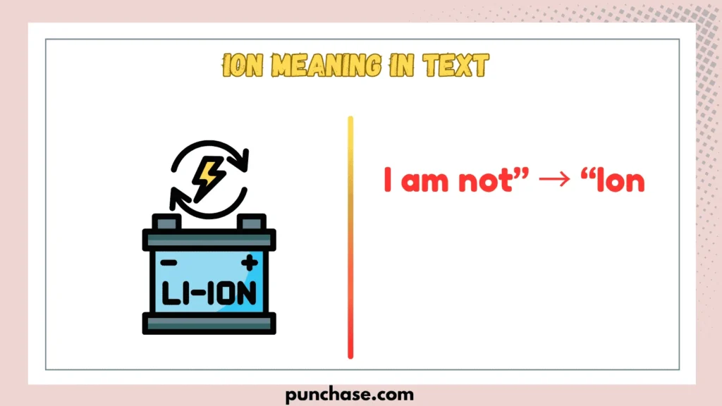 ION Meaning in Text