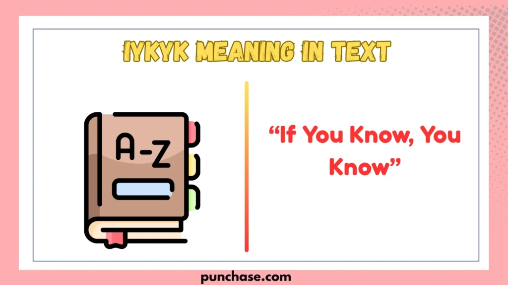 IYKYK meaning in text