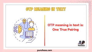 OTP Meaning in Text