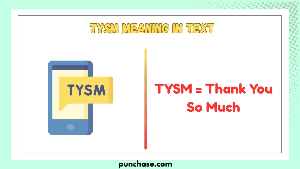 TYSM Meaning in Text